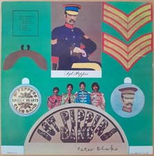 PETER BLAKE SIGNED Beatles Sergant Pepper Lonely Hearts Club Band record sleeve