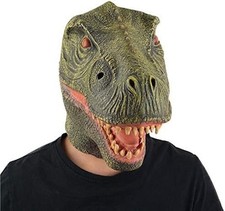 Tyrannosaurus T-REX Dinosaur Mask Fancy Dress Halloween Dino Latex Adult Sized