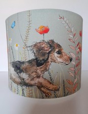 Handmade Sausage Dog Dachshund Lampshade designed by Terri Peay RRP £68