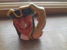 Royal Doulton Staffordshire England Small Character Toby Jug Captain Hook