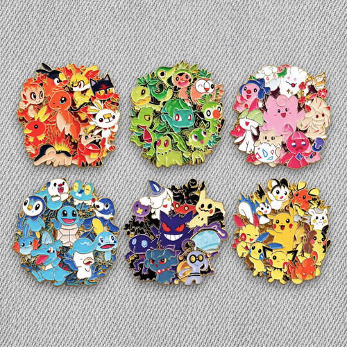 Pokemon set enamel pin - of, 6