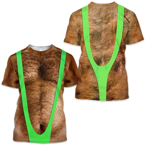 Funny hairy chest mens - mens, short