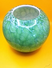Green Hand blown Art Glass