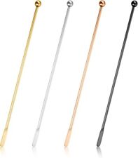 4Pcs Stainless Steel Stirrers Stir Cocktail Drink Swizzle Stick, 7.5'' Beverage