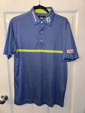 Rare FootJoy Titleist Tour Issue Men’s Polo Shirt Golf Blue 
