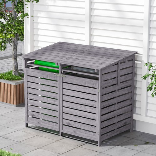 Outdoor lockable wheelie bin - lockable,