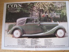 COYS OF KENSINGTON STOCK LIST