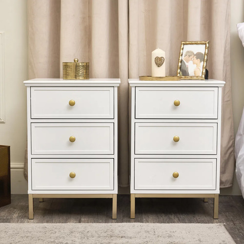 Pair three drawer - three,