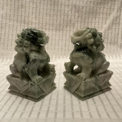 Vintage jade stone carved - vintage,