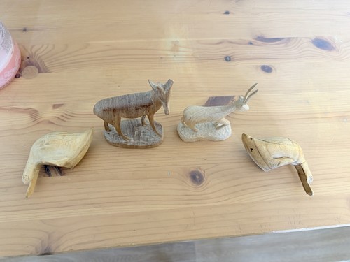 Bundle vintage wooden animals - vintage,