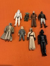 Vintage Kenner Collection Of Star Wars Figures Yoda Vader Calrissian Hoth Troop