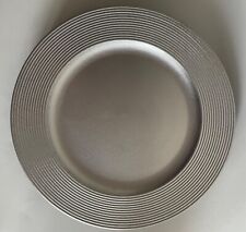 Silver Melamine Charger Plates, 31cm wide