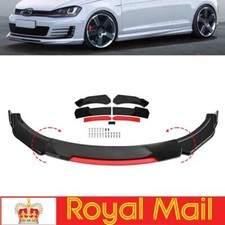 For Peugeot 508 Glossy Black Red Front Bumper Lip Spoiler Splitter Chin Guard MU
