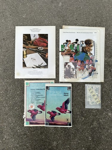 Vintage stamp collecting kit - vintage,