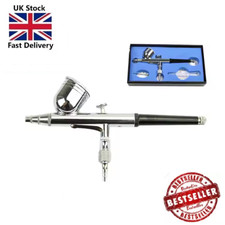 Mini Airbrush Kit Dual Action Spray Gun Model Paint Tattoo 0.2/0.3/0.5mm Kit UK