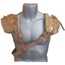 Medieval Leather Barbarian Bandit Pauldron Viking Larp Leather Shoulder Armor