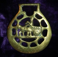 VINTAGE HORSE BRASS, horse and
