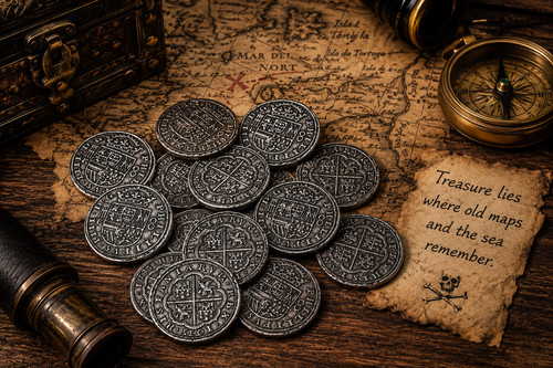 Silver pieces eight - pieces,