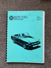 Sprite Mk 3 & 4 &  MG Midget Mk 2 & 3 Parts Catalogue