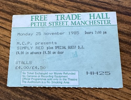 Simply red rare concert ticket - red,