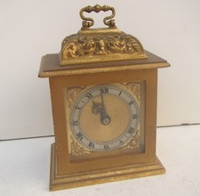 Vintage Brass Mantel Clock
