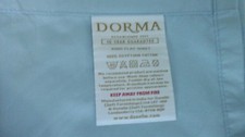 DORMA 100% Egyptian Cotton Mid Blue Super King Flat Sheet 275 x 275 cm
