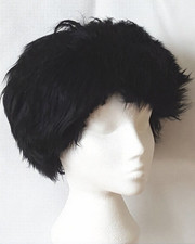 Ladies 100% Wool-On Sheepskin Cossack Hat Black Size M – New With Tags