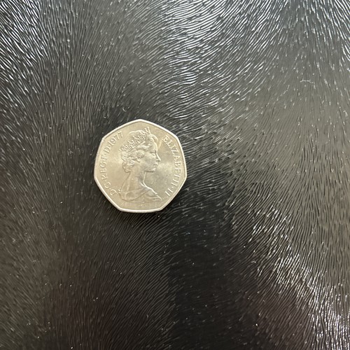 1977 50pence coin - 50pence, old