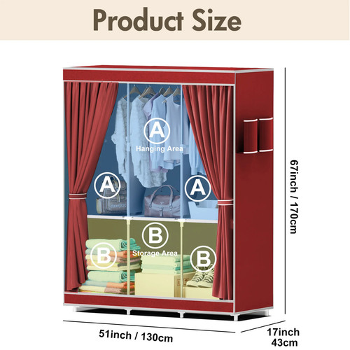 Portable wardrobe household - wardrobe,
