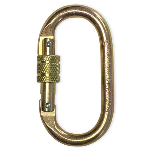 Steel oval screwgate 25kn - steel,