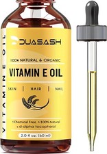 Vitamin E Oil for Skin & Face Naturally Sourced Plant-Based Organic 100% Pure