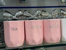 Tea coffee sugar jar black - coffee,