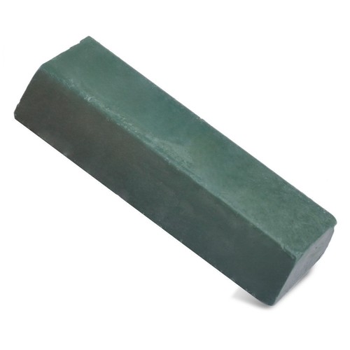 Green leather strop sharpening - green,