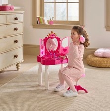 Pink Vanity Table with Lights