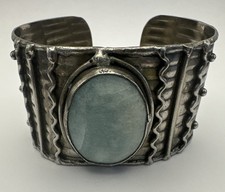 Larimar Cuff Bracelet Wide