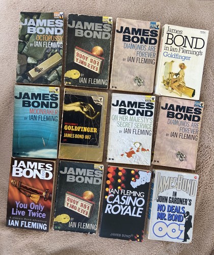 Vintage james bond books - james,