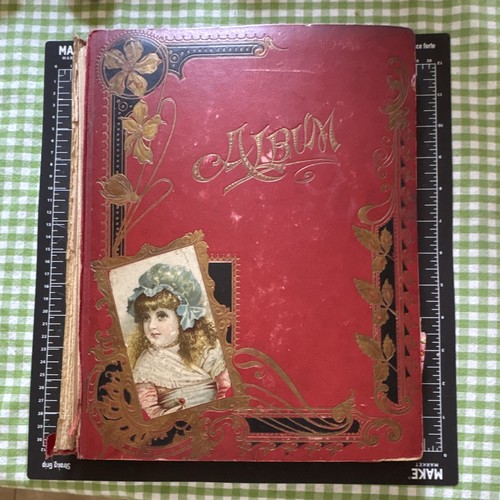 Antique victorian scrapbook - antique,