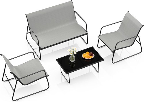 Piece table and chairs - and, set