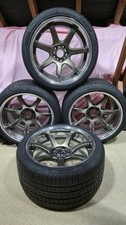Work Emotion T7R 2P  18” 5x114.3 Brand New 10 & 11” Wide Wheels With New Tyres.