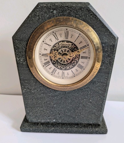 Mercedes slate mantle clock - mercedes,