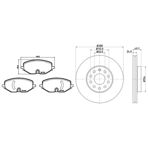 Mintex front brake - mintex,
