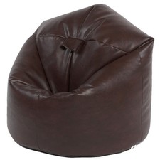 Filled Faux Leather Beanbags