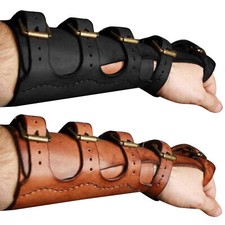 Leather Archery Arm Guard Traditional Bow Longbow Recurve Bow Forearm Protector 