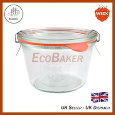 WECK 741 370ml Storage Jar, Incl Seal & Clamps. Canning, Yoghurt, Kimchi, Jam