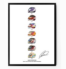 LEWIS HAMILTON SIGNED PRINT