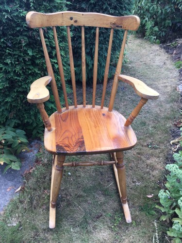 Vintage rocking chair pine - rocking,