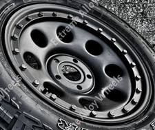17" Black Steel Alloy Wheels