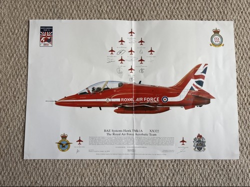 Raf red arrows signed - **raf,