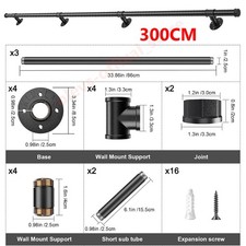 100cm-300cm Handrail Stair