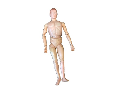 Vintage action man - man, painted